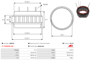 Stator alternateur AS6018