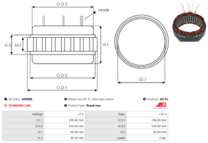 Stator alternateur AS5009