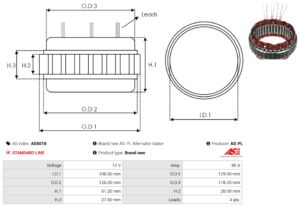 Stator alternateur AS5010