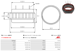 Stator alternateur AS5012