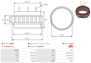 Stator alternateur AS5013
