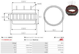 Stator alternateur AS5014
