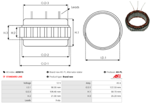 Stator alternateur AS5015
