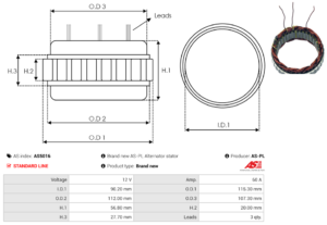 Stator alternateur AS5016