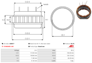 Stator alternateur AS5017