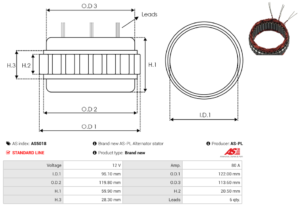 Stator alternateur AS5018