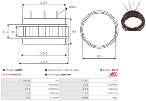 Stator alternateur AS5019