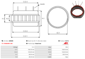 Stator alternateur AS5020