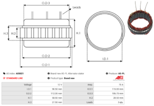 Stator alternateur AS5021