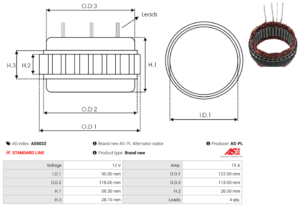 Stator alternateur AS5022