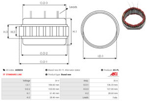 Stator alternateur AS5024
