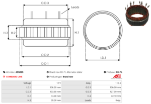 Stator alternateur AS5025