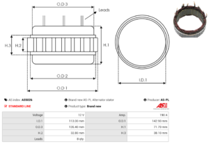Stator alternateur AS5026
