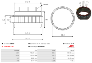 Stator alternateur AS5028