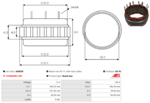 Stator alternateur AS5033