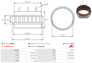 Stator alternateur AS5039
