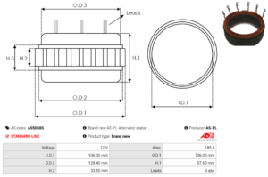 Stator alternateur AS5050S