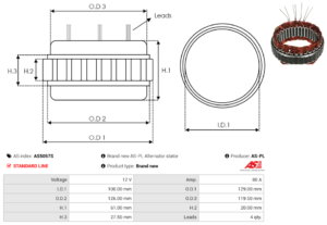 Stator alternateur AS5057S