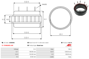 Stator alternateur AS5059S