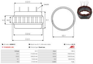 Stator alternateur AS5061S