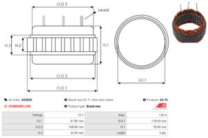 Stator alternateur AS3032