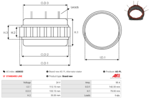 Stator alternateur AS0032