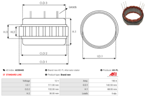 Stator alternateur AS3044S