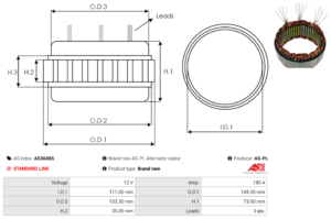 Stator alternateur AS3045S