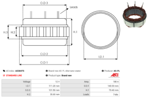 Stator alternateur AS3047S