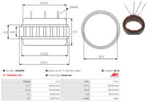 Stator alternateur AS3049S