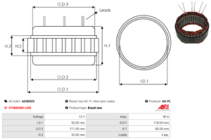 Stator alternateur AS3052S