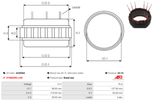 Stator alternateur AS3056S