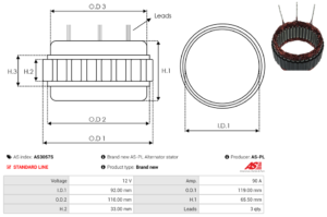 Stator alternateur AS3057S