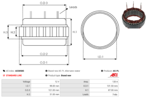 Stator alternateur AS3058S