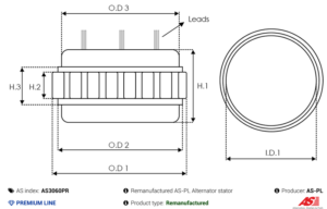 Stator alternateur AS3060PR