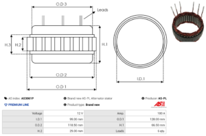 Stator alternateur AS3061P