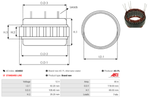 Stator alternateur AS4002