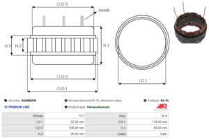Stator alternateur AS4002PR