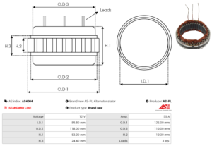 Stator alternateur AS4004