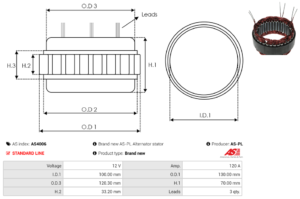 Stator alternateur AS4006