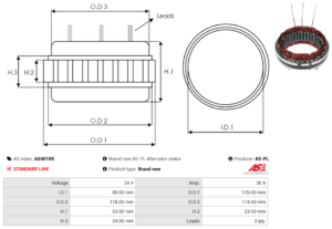 Stator alternateur AS4010S