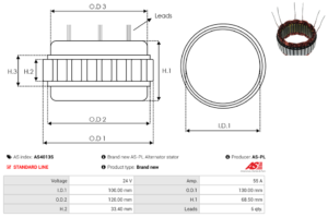 Stator alternateur AS4013S