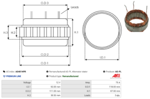 Stator alternateur AS4014PR