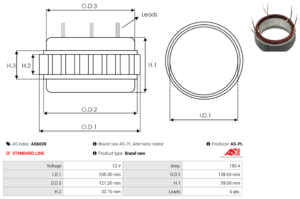 Stator alternateur AS6020