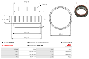 Stator alternateur AS0037