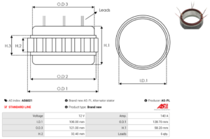 Stator alternateur AS6021