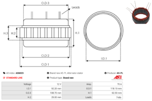 Stator alternateur AS6023