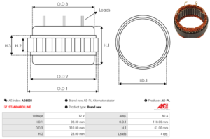 Stator alternateur AS6031