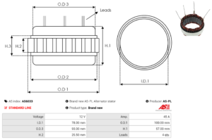 Stator alternateur AS6033