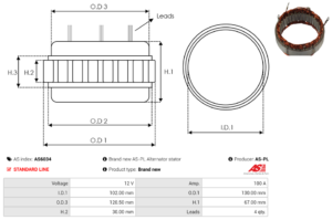 Stator alternateur AS6034